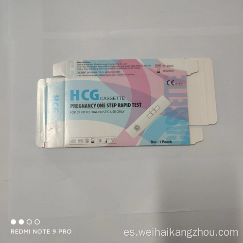 Prueba de embarazo de HCG de un paso